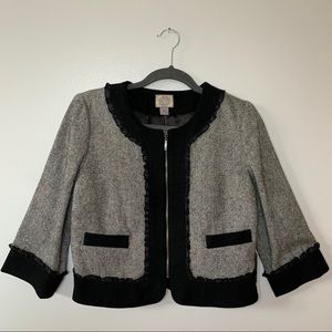 Tweed and Ruffle Jacket
